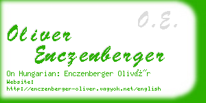 oliver enczenberger business card